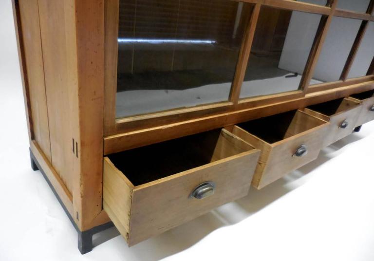 Japanese Double Glass Sliding Door at 1stdibs