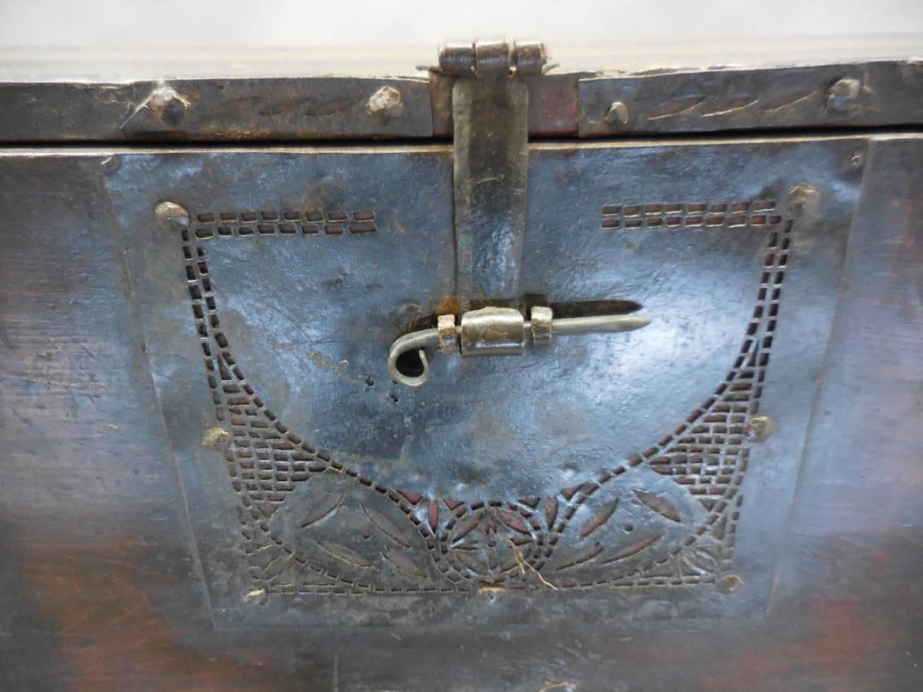 Pair 18th Century Tall Korean Chests on Iron Bases In Fair Condition In Los Angeles, CA