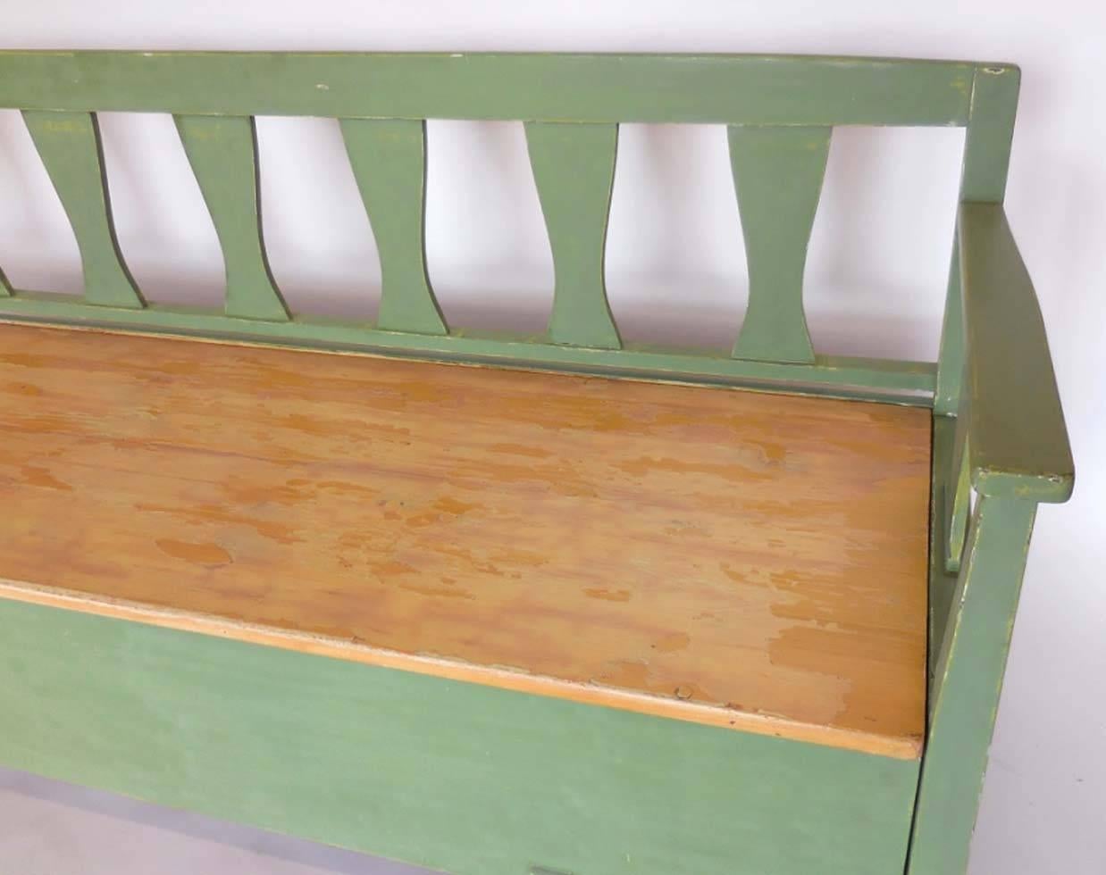 19th Century Swedish Painted Bench/Daybed 3