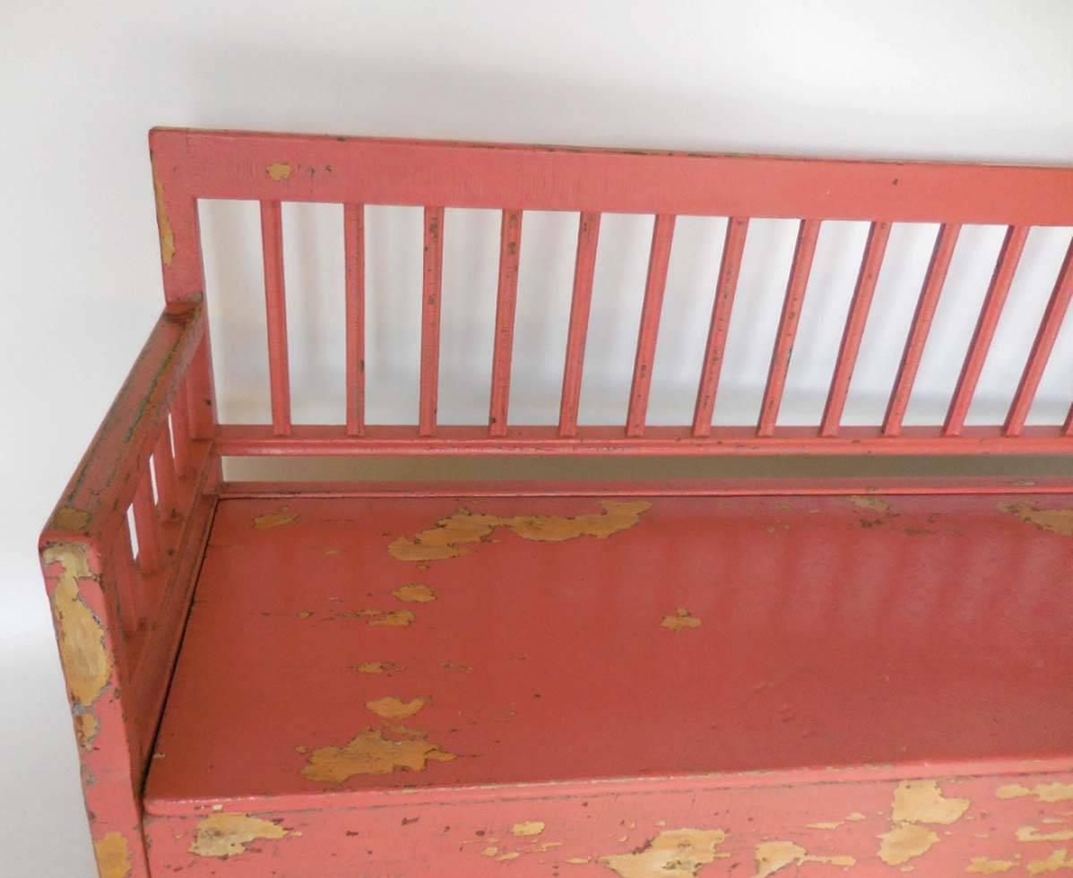 19th Century Painted Swedish Bench/Daybed 3
