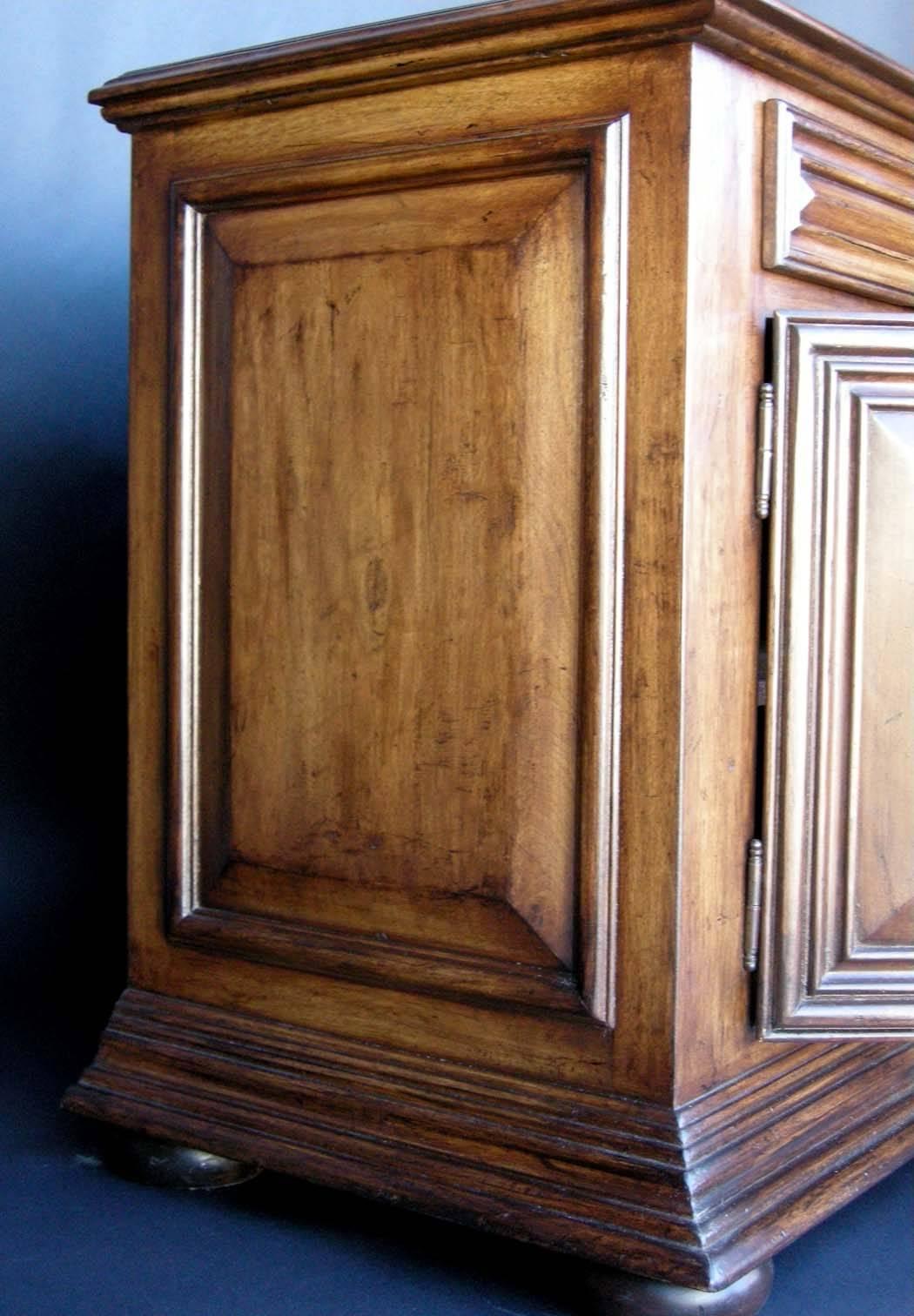 walnut wood cabinets