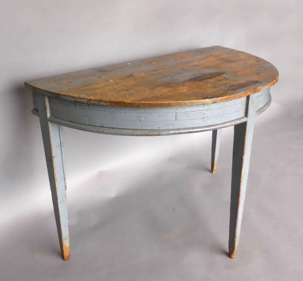 Gustavian Demilune Table at 1stDibs