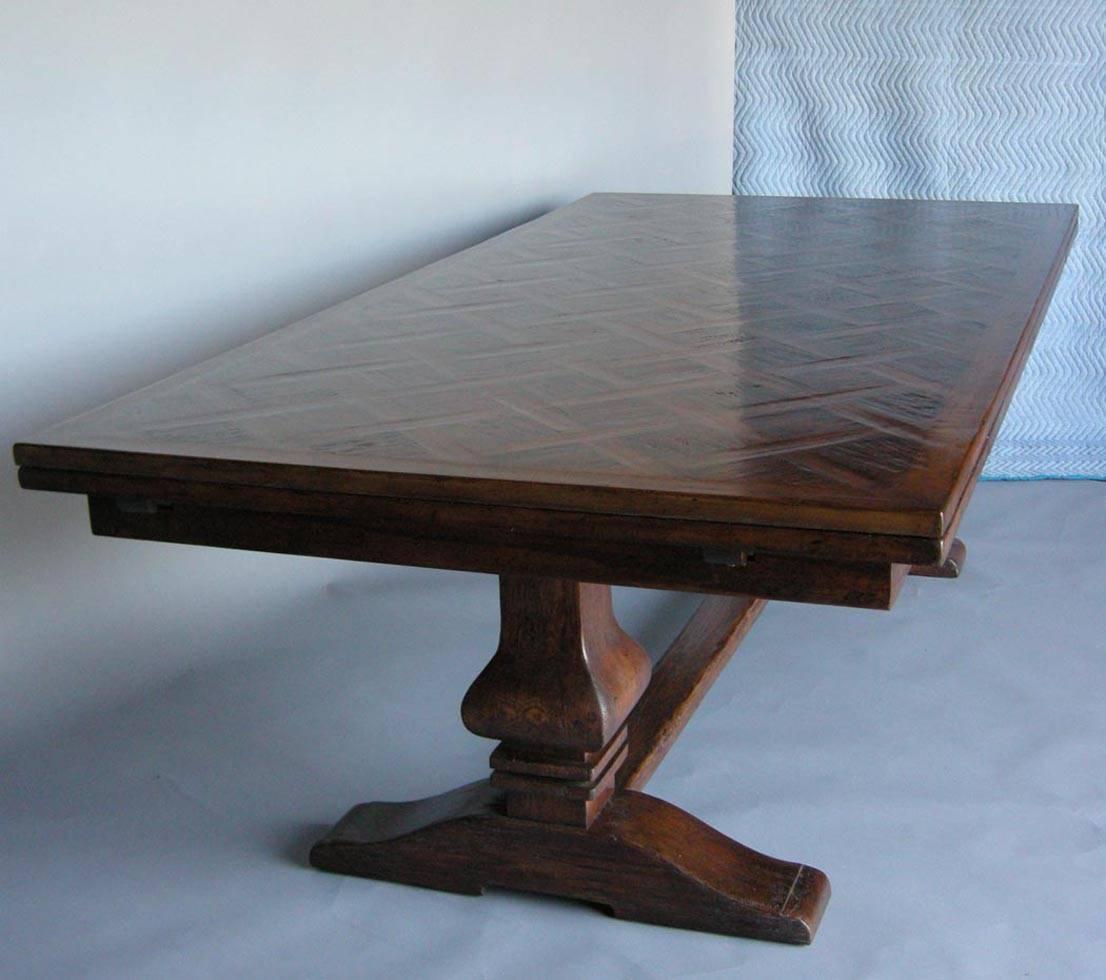 American Classical Custom Parquet Table with Extensions
