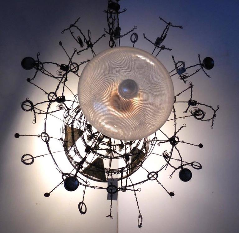 American Whimsical Steampunk  Chandelier For Sale