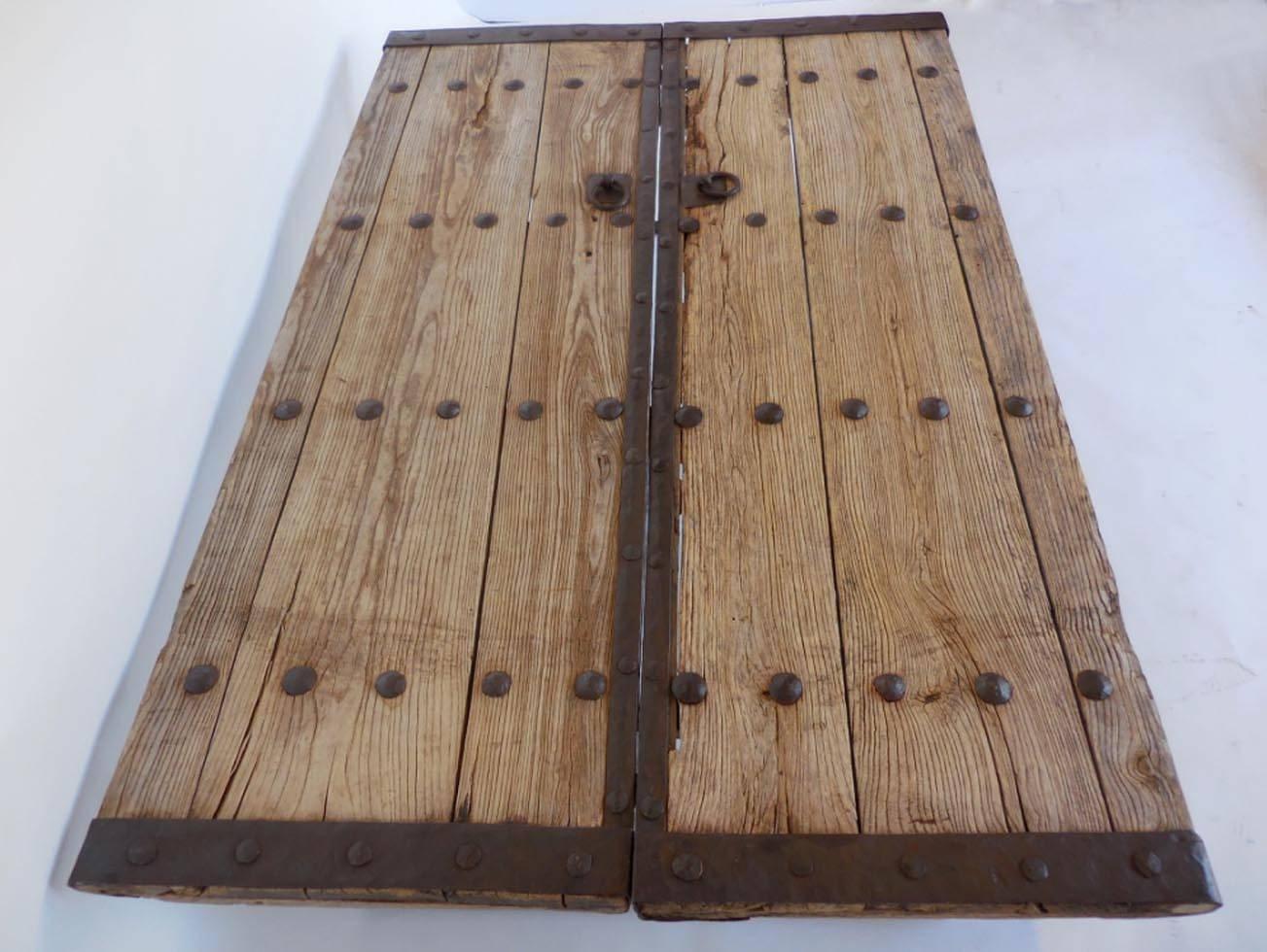 18th Century and Earlier Rustic Door Coffee Table