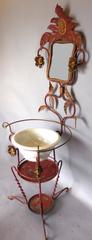Art Nouveau Whimsical Garden Sink With Mirror