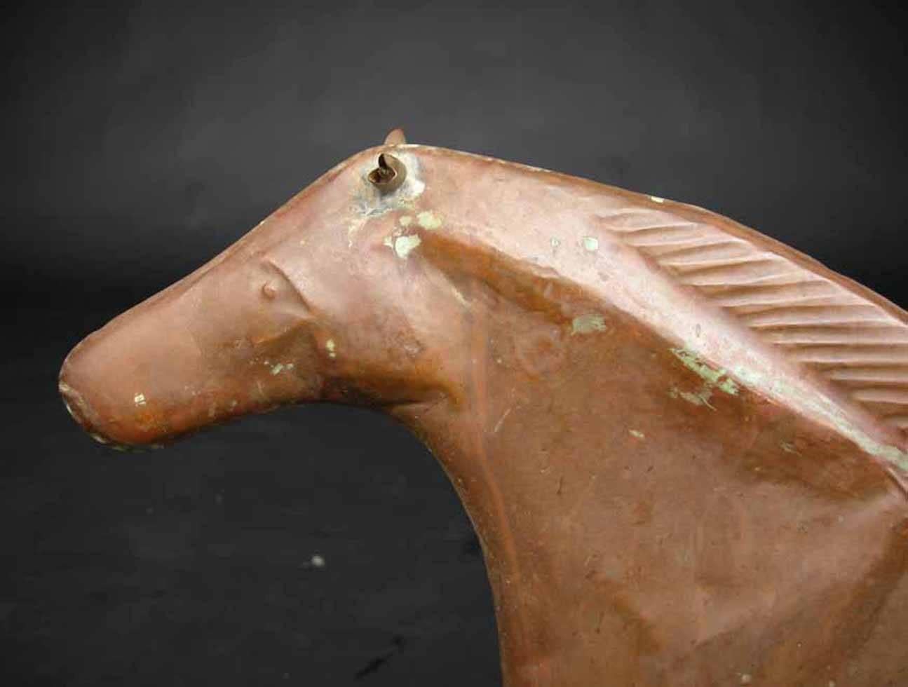 antique copper horse weathervane