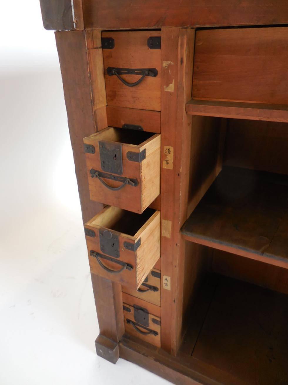 Edo 19th Century Japanese Shop Counter