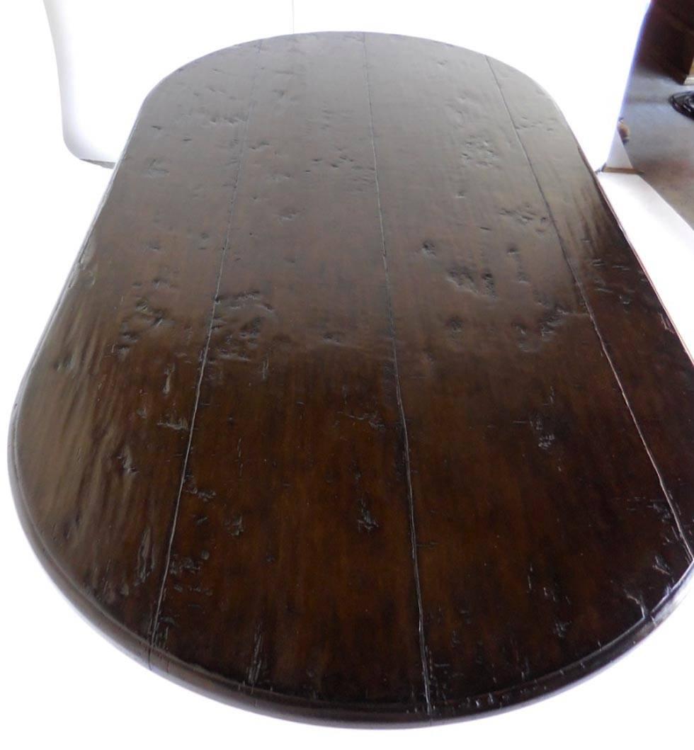 black oval pedestal dining table