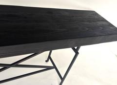 Dos Gallos Custom Wood and Iron Console