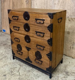 Antique Traditional Japanese Storage Chest - Tansu