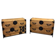 Turn of the 19th-20th Century Japanese Isho Tansu Chests
