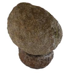 Round Japanese Stone Trough on Base