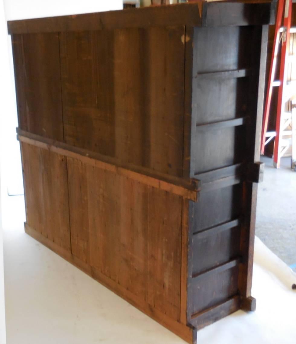 19th Century Japanese Large Double Tansu with 18 Drawers 1