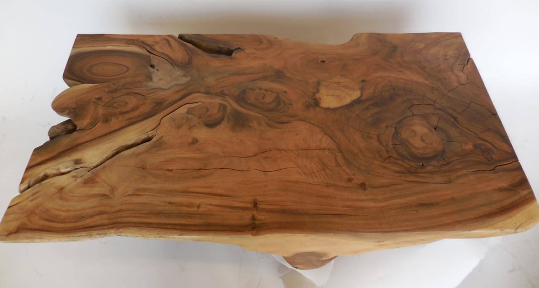 Contemporary Tropical Hardwood Root Coffee Table