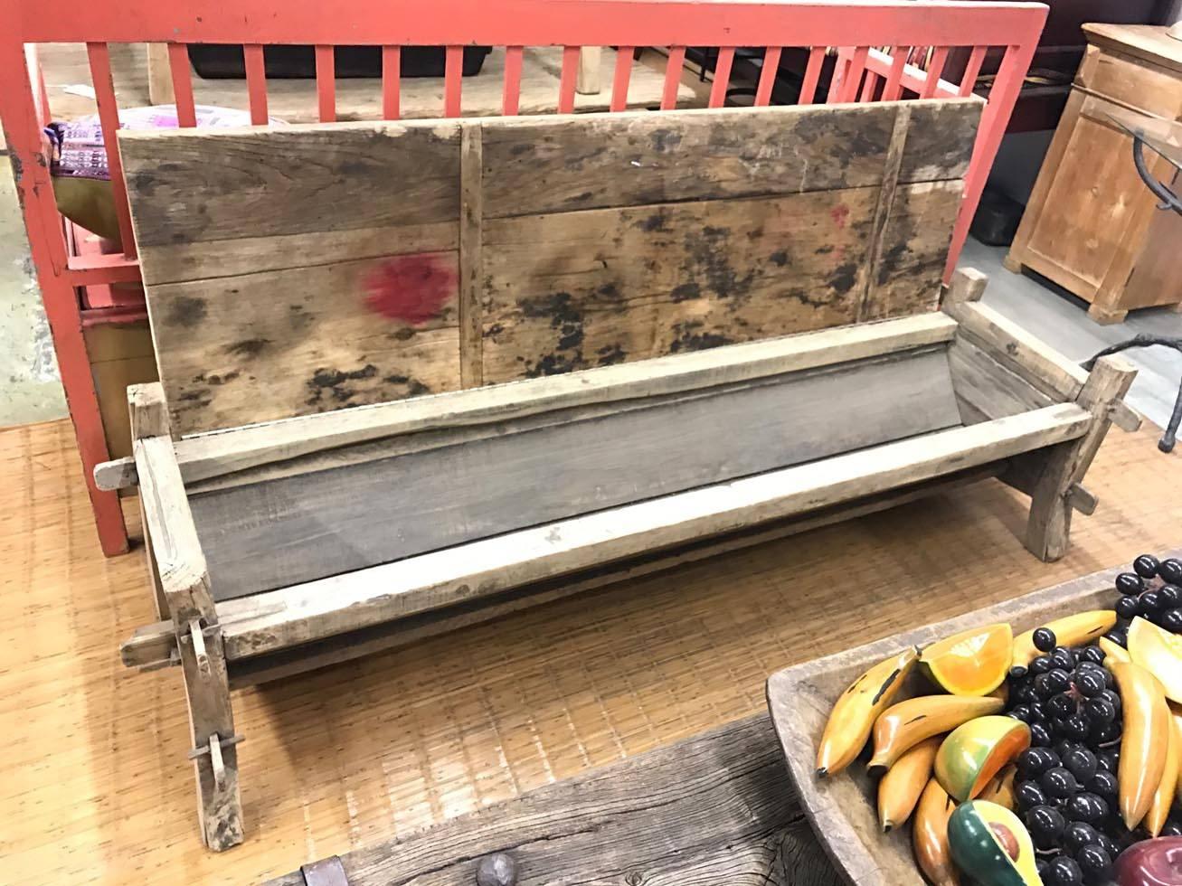 19th Century Japanese Coffee Table or Bench with Storage 2