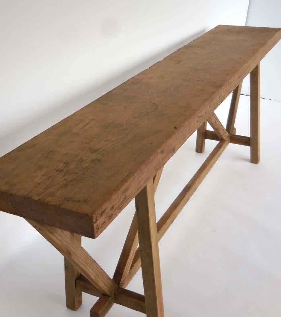 Reclaimed Wood Japanese Wood Buttress Console