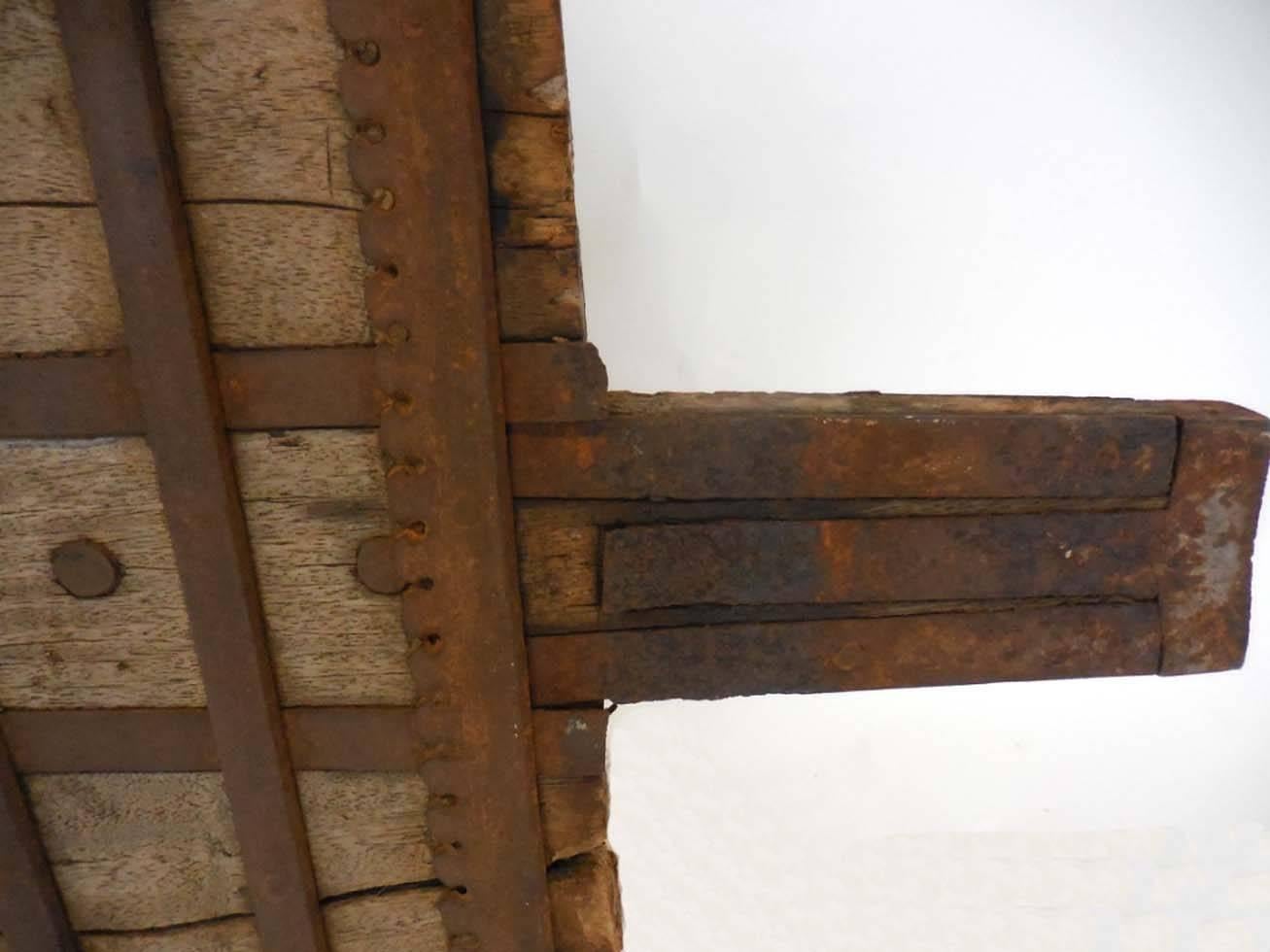 Primitive Wood and Iron Architectural Element