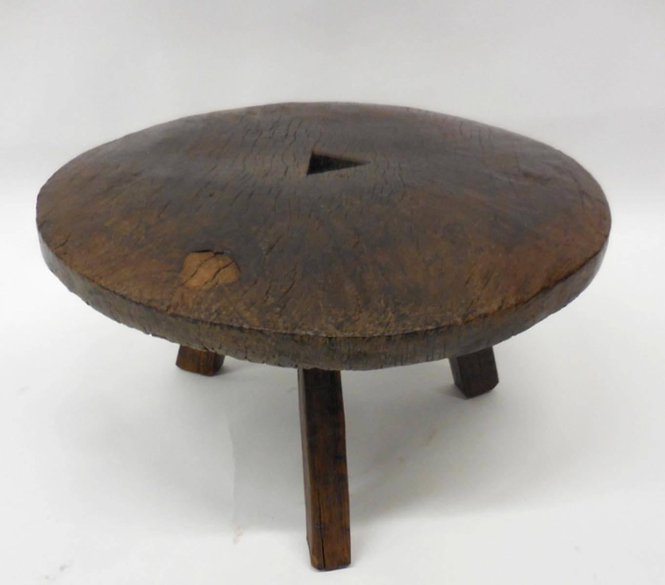 Indonesian 19th Century Wooden Stool/Low Table