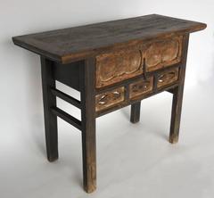Qing Dynasty Console Table with Drawer