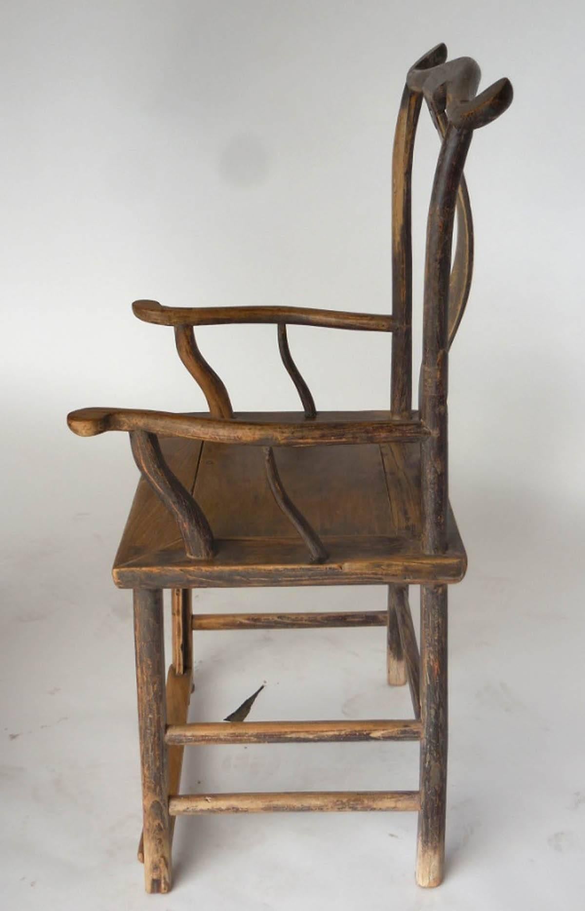 18th Century Qing Dynasty Chinese Woman and Man's Chairs 2