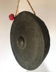 Very Large Bronze Gong with Striker