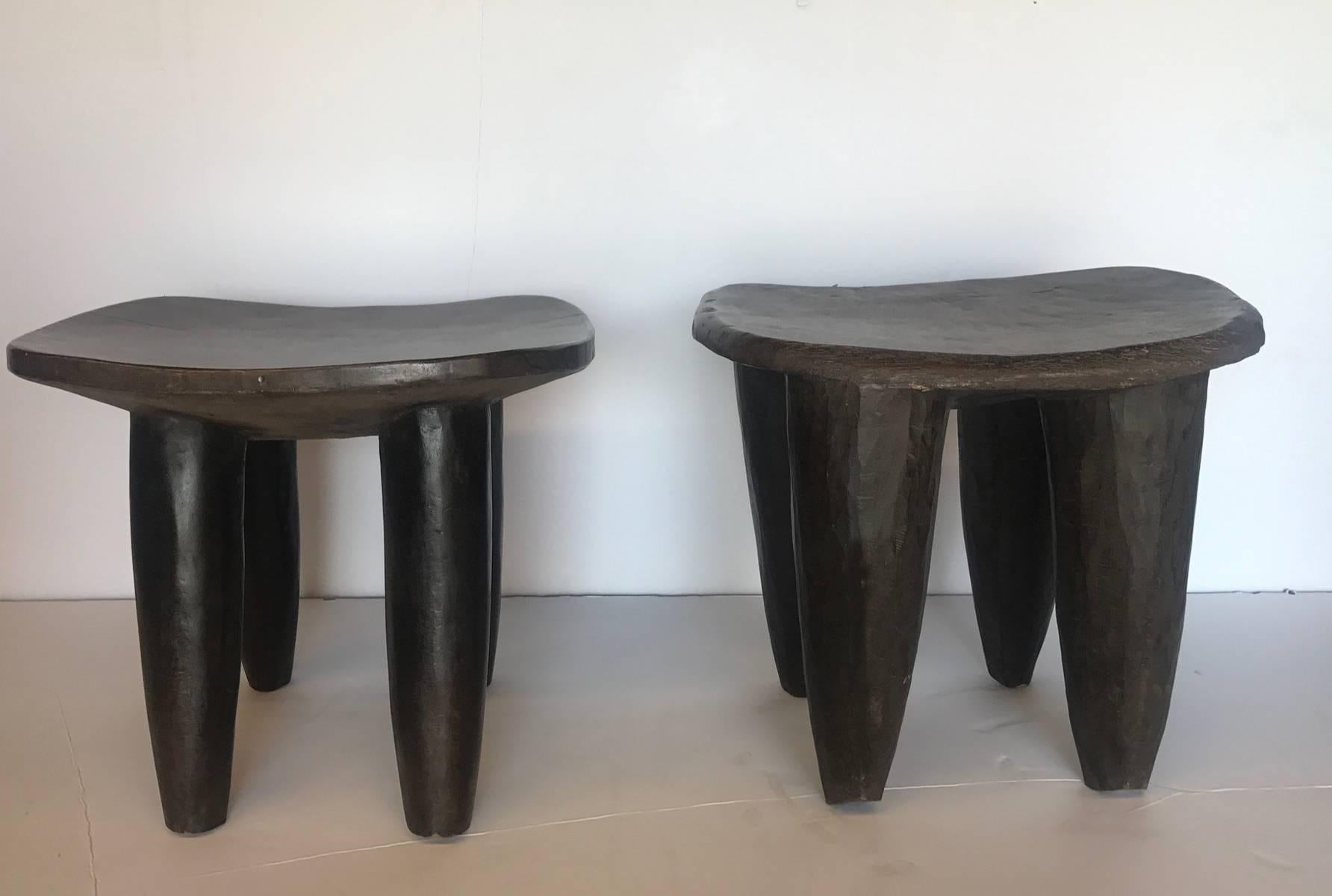 Antique African Sinufo Tribe Stool/Side Table In Good Condition In Los Angeles, CA