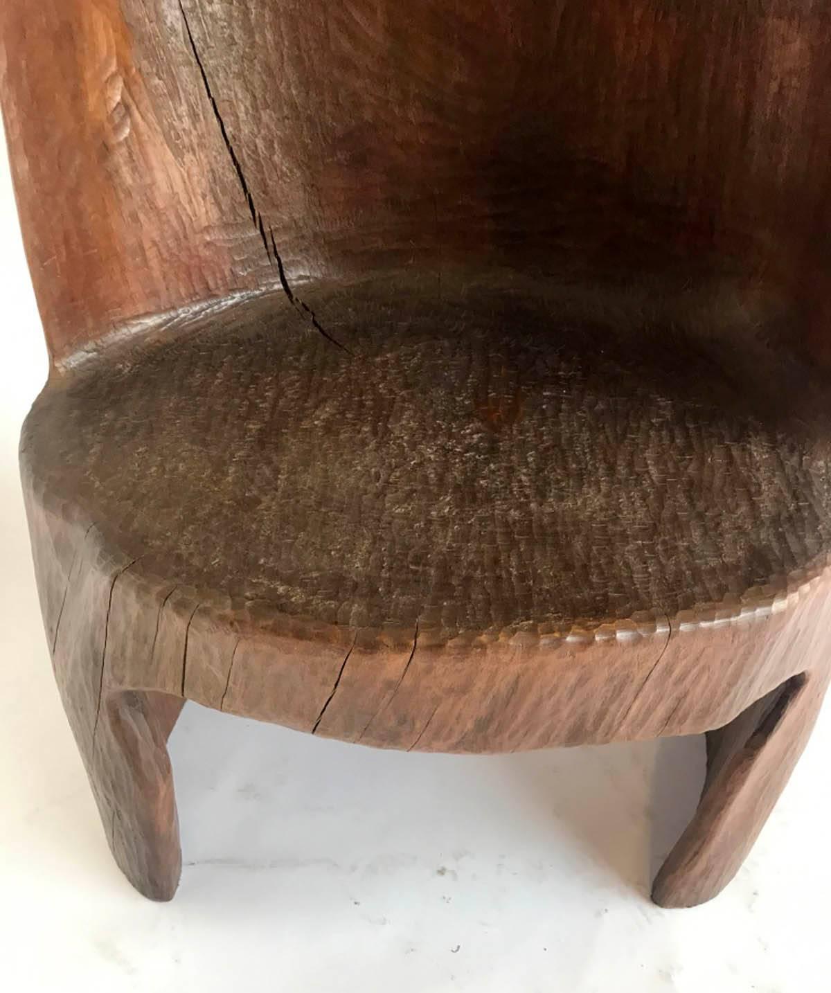 20th Century Organic Modern Mahogany Occasional Chair