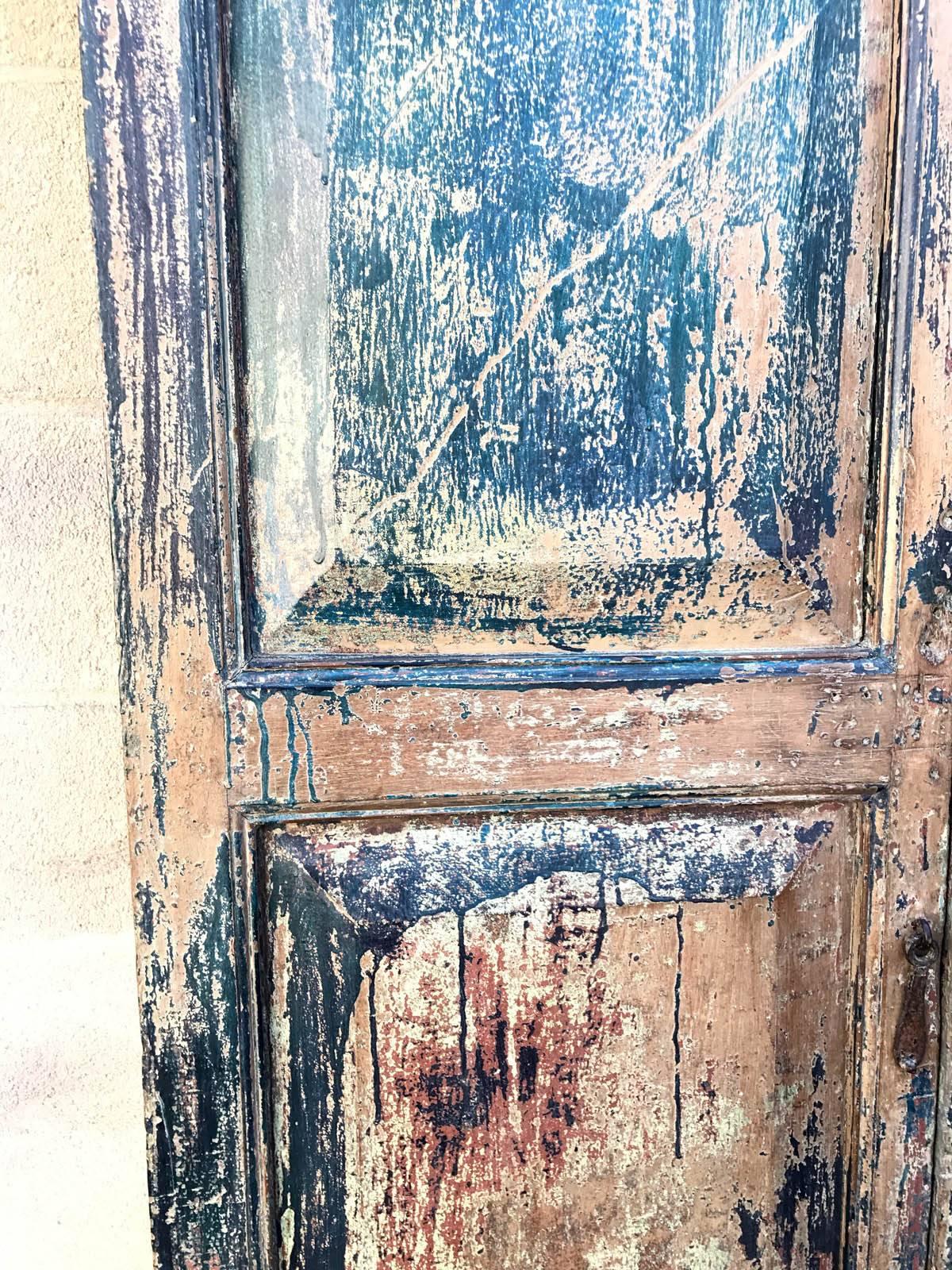 Guatemalan Pair of 19th Century Painted Doors