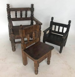 Antique Guatemalan Children's Chairs