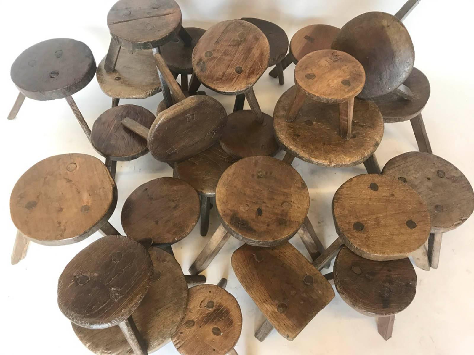 19th Century Milking Stools In Good Condition In Los Angeles, CA