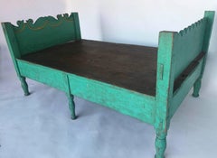 Lit ou lit de jour guatémaltèque peint d'art populaire