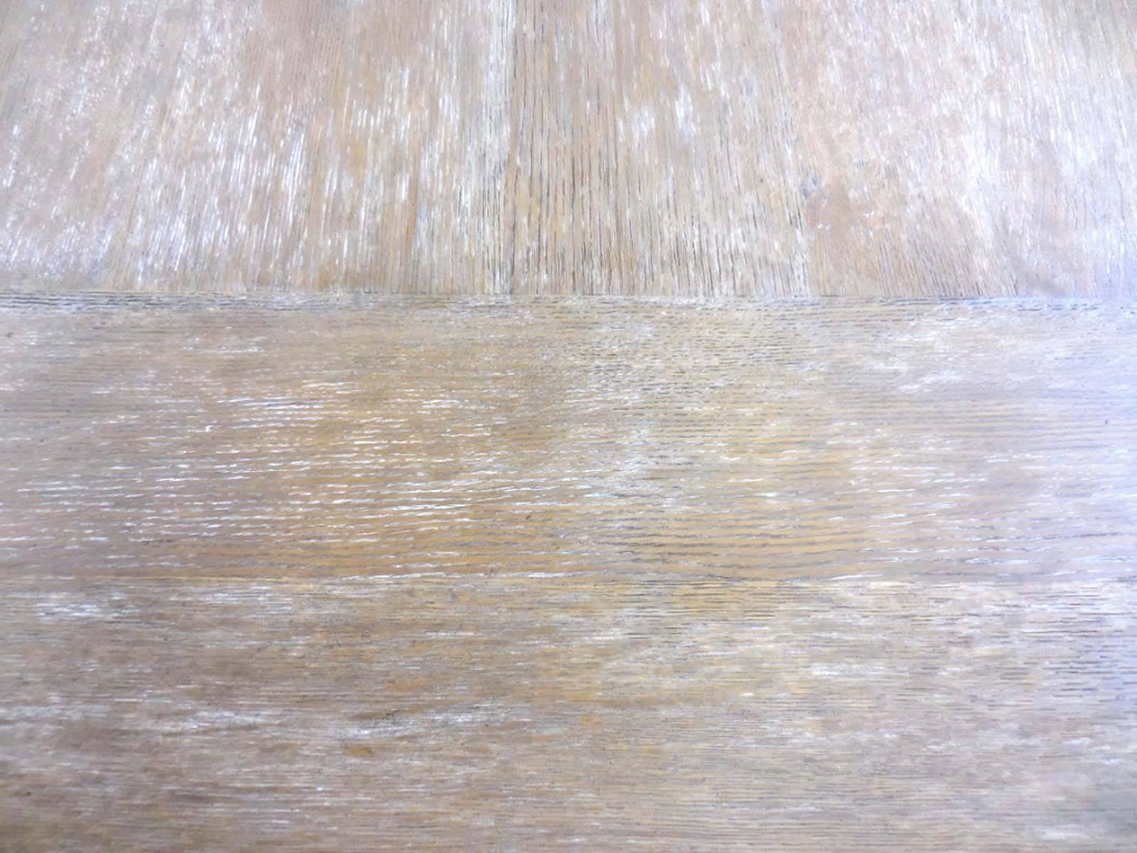 Dos Gallos, maßgefertigter Eichenholz-Doppelsockeltisch mit rechteckiger Platte im Angebot 2