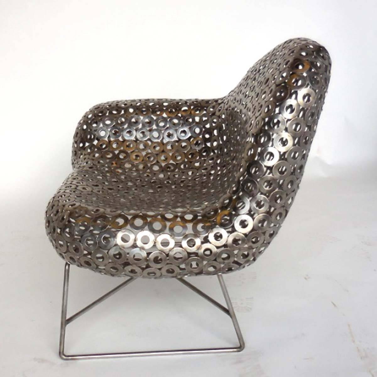 Freeform Metal Lounge Modern Lounge Chair 1