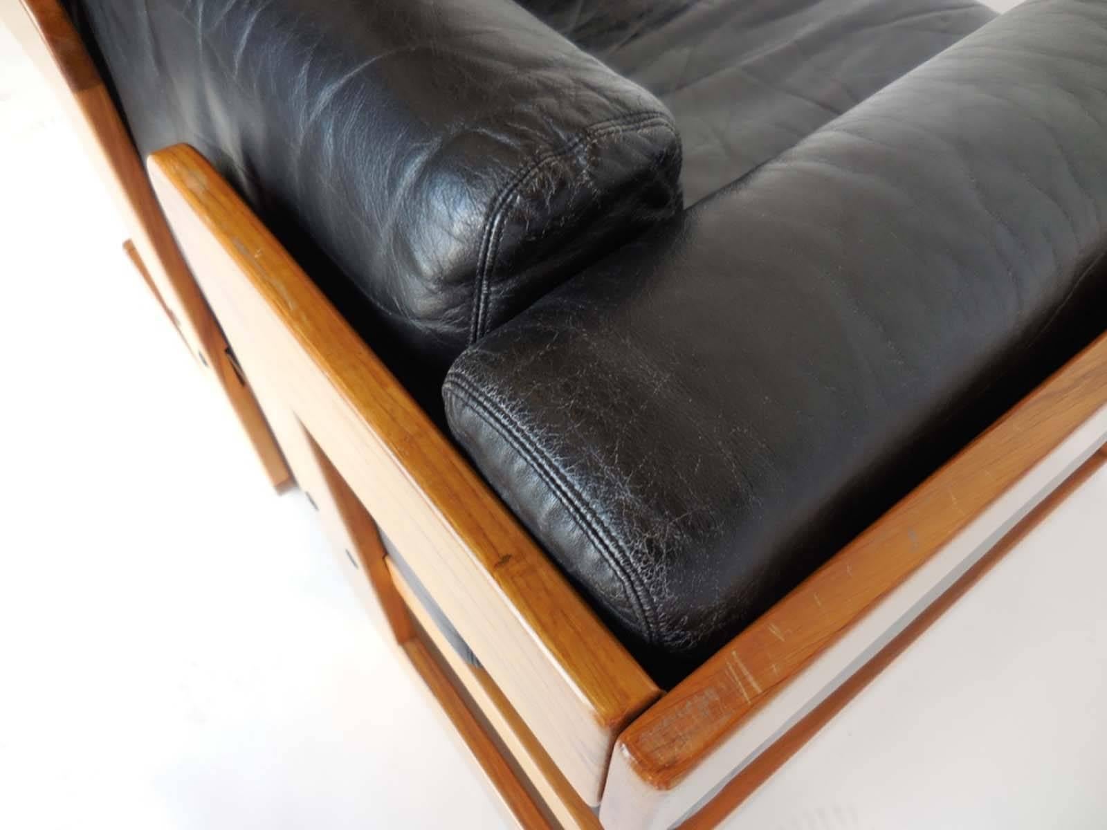 Giuseppe Raimondi Leather Sofa and Chair 4