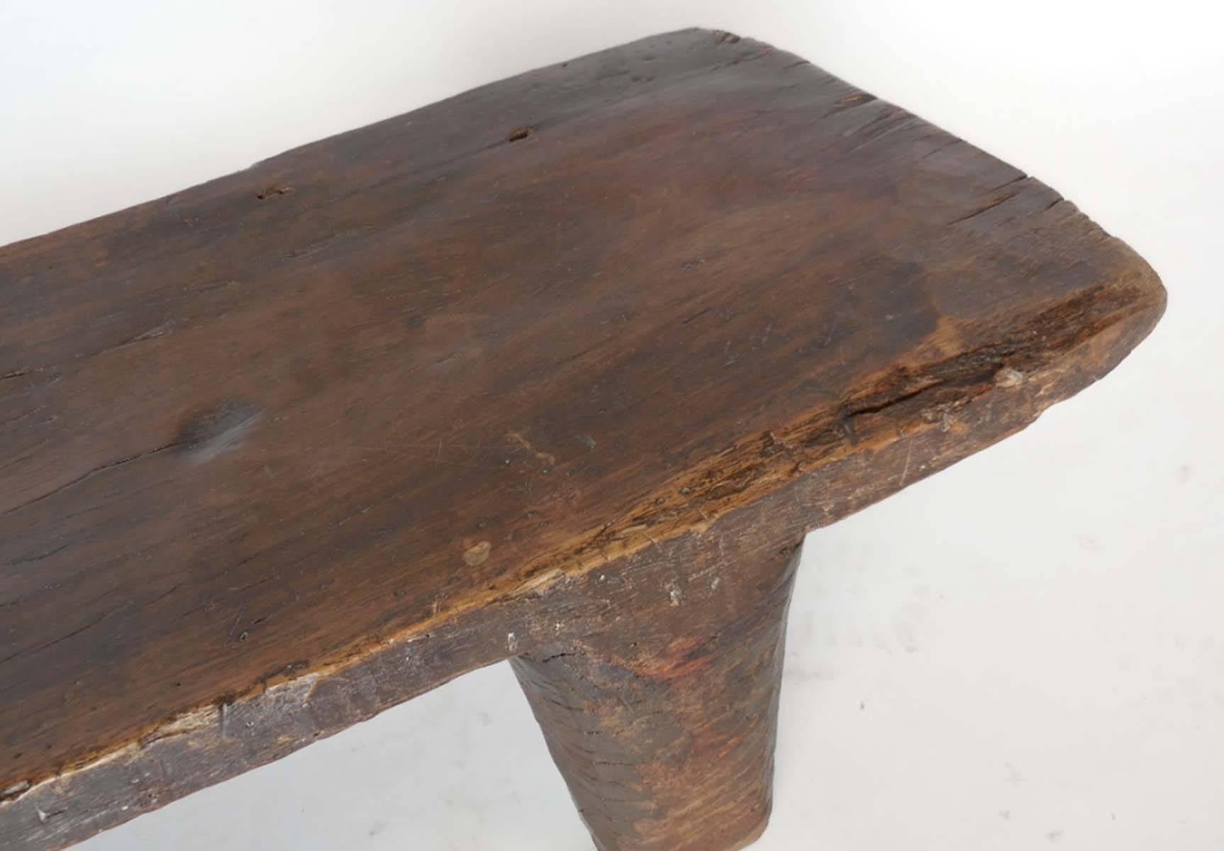 Antique Wood Nupe Bench or Coffee Table 1