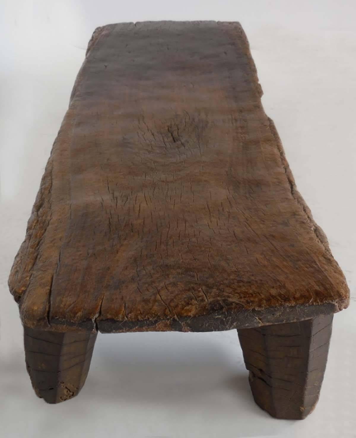 Nigerian Antique Carved Nupe Bed/Coffee Table/Bench