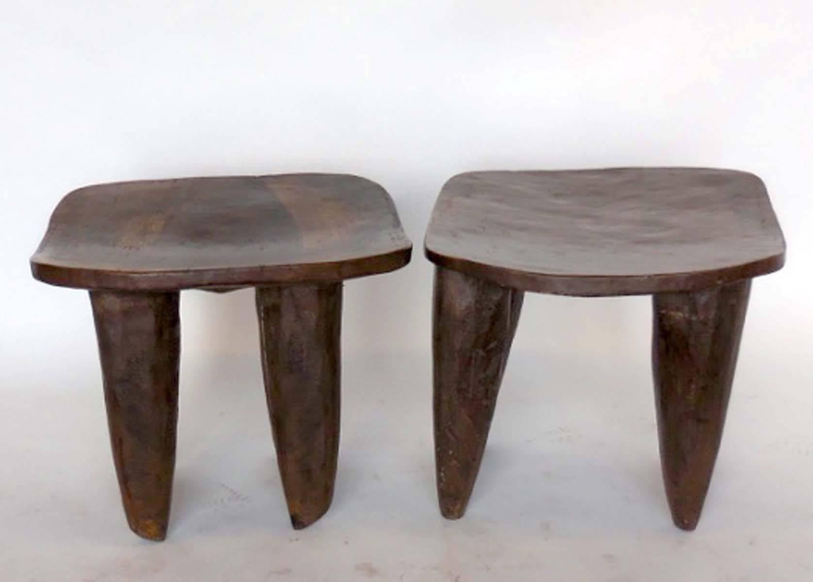 20th Century Tribal Hand-Carved Stools from Mali