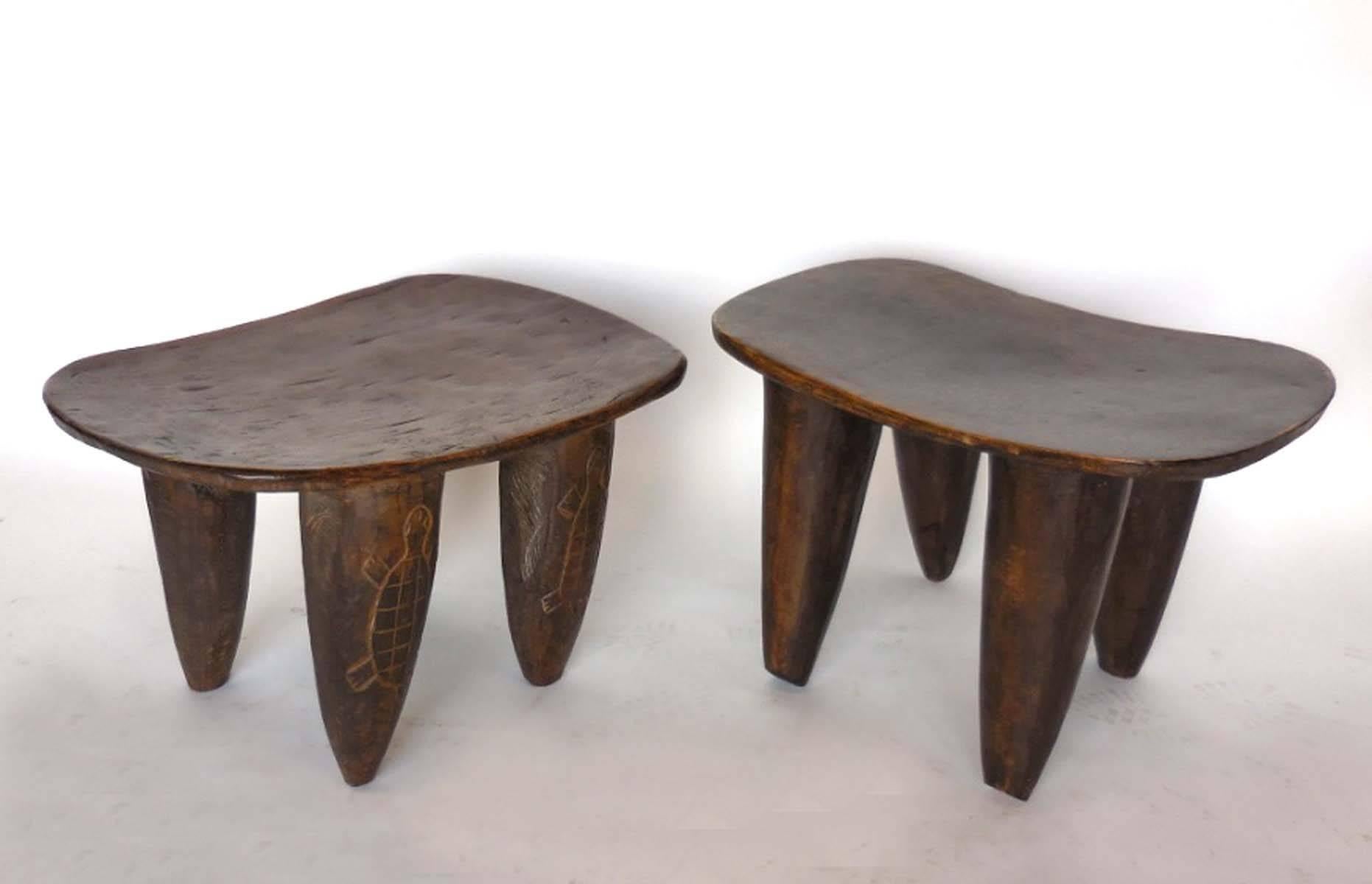 Malian Tribal Hand-Carved Stool from Mali - LEFT ONE AVAILABLE