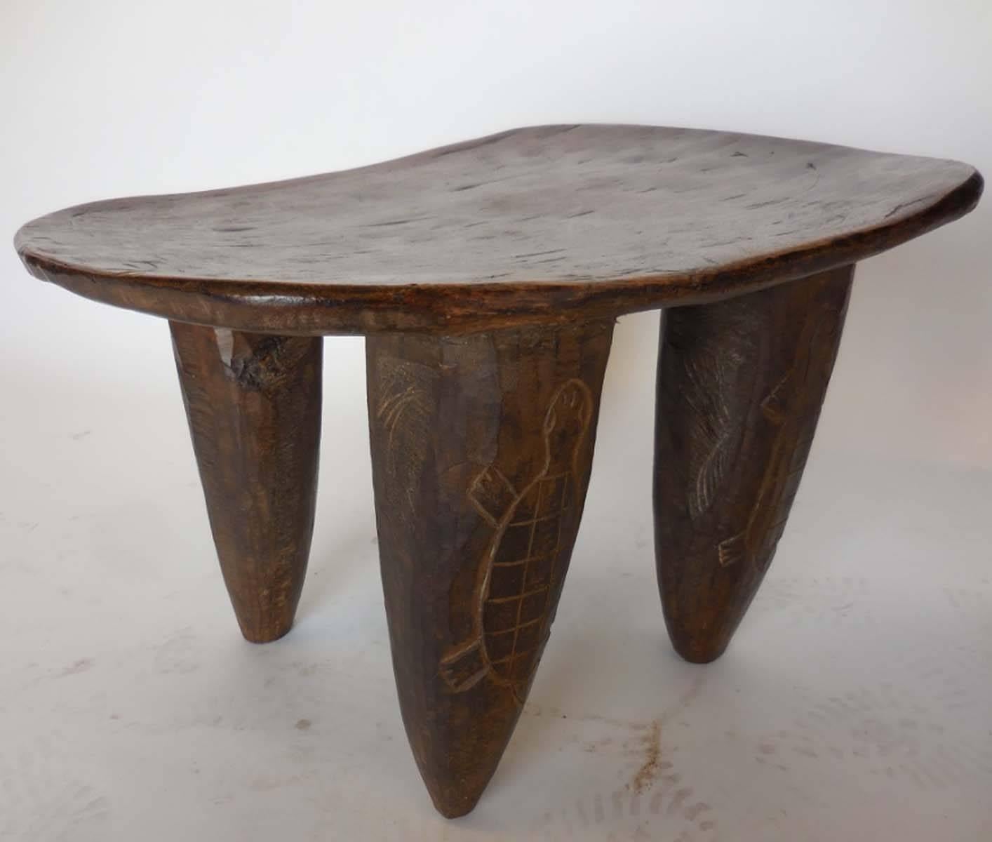 20th Century Tribal Hand-Carved Stool from Mali - LEFT ONE AVAILABLE