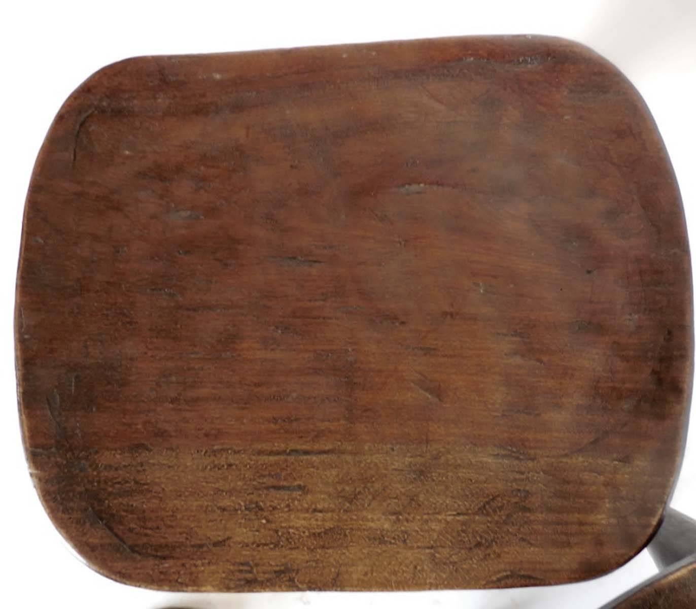 Wood Tribal Hand-Carved Stool from Mali - LEFT ONE AVAILABLE