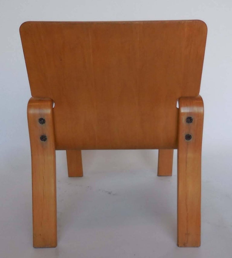 Set of Four Bent Plywood Lounge Chairs For Sale at 1stDibs