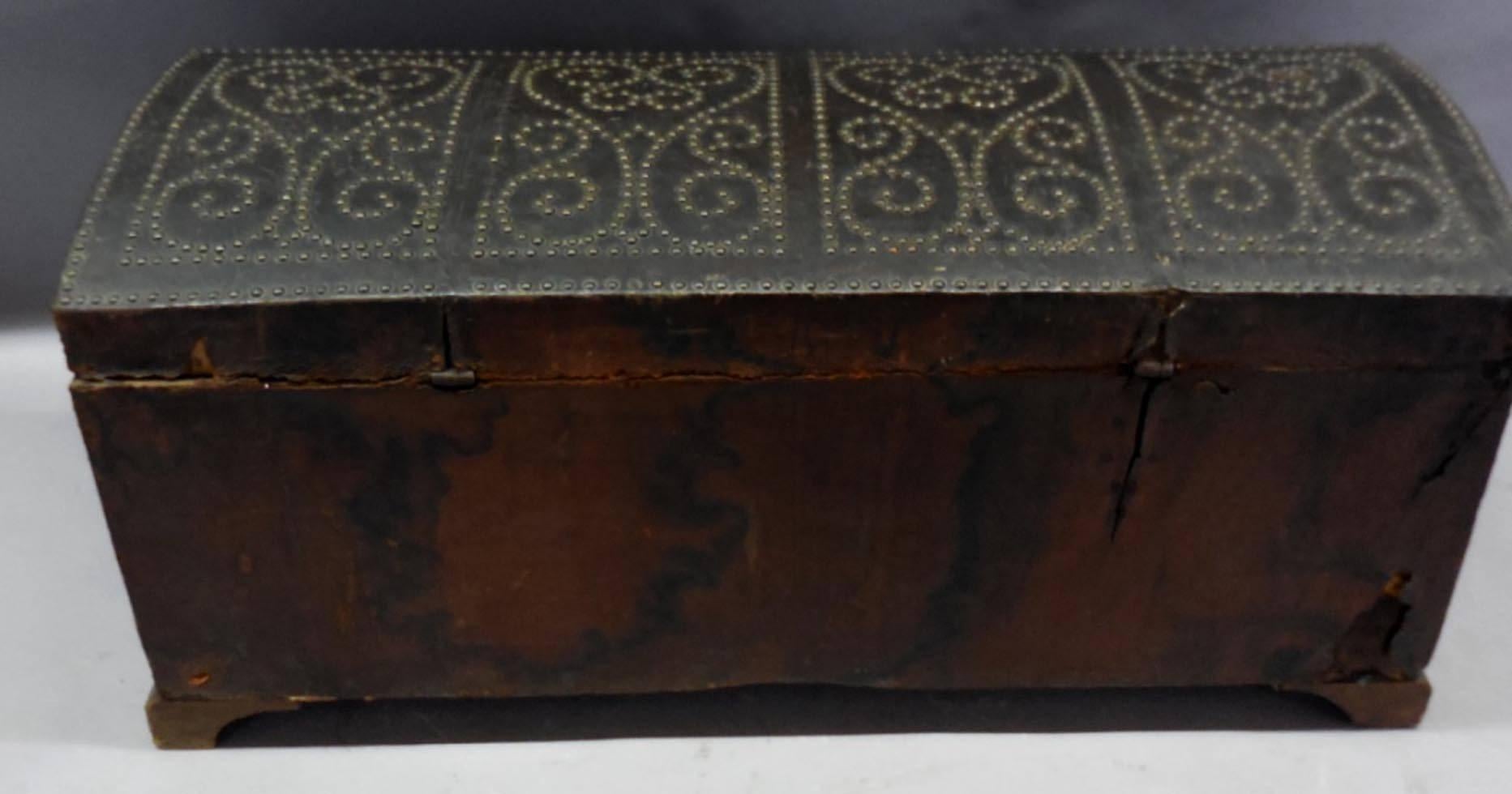 Spanish Colonial Leather Trunk 1