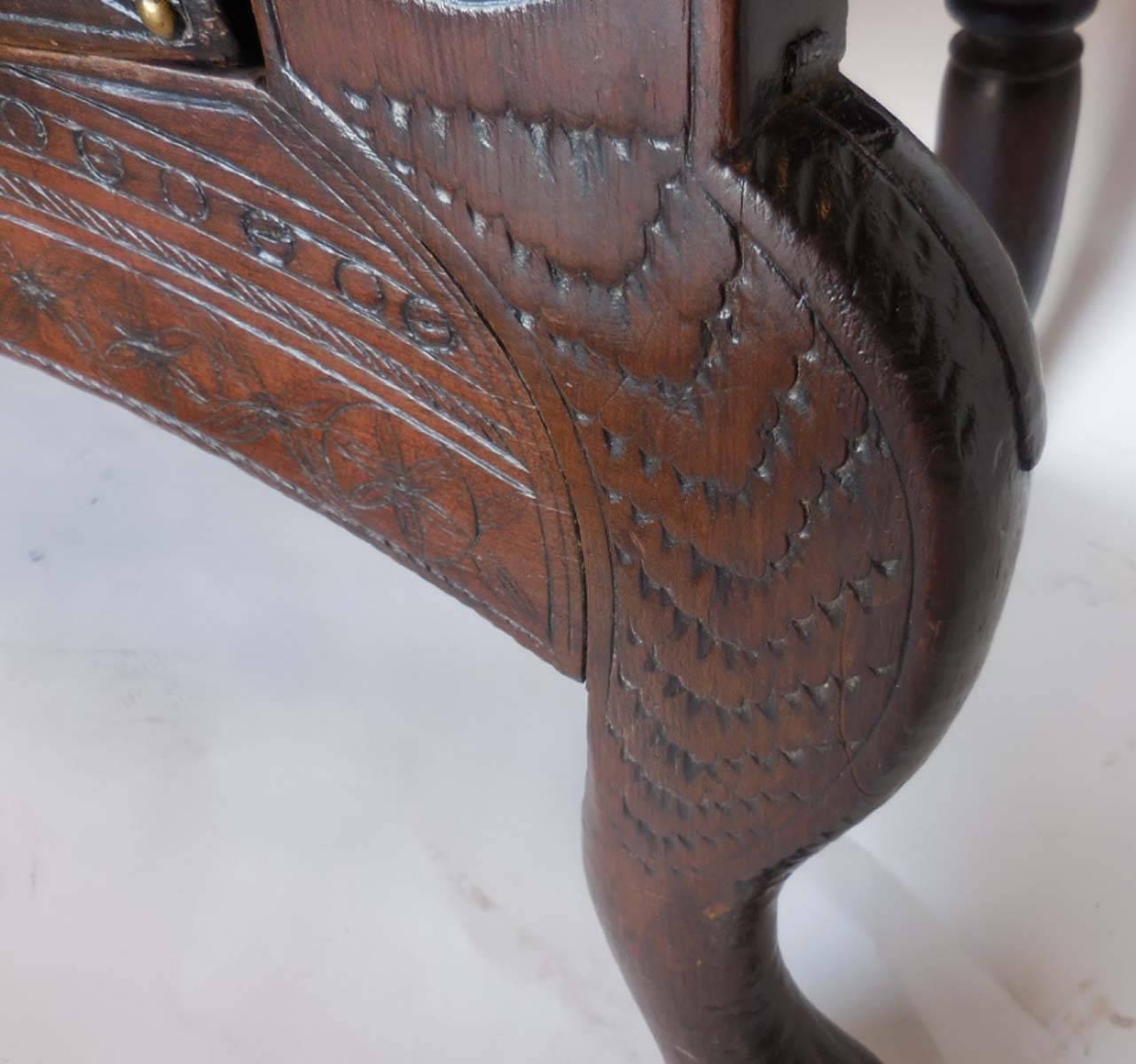 Spanish Colonial Carved Table In Good Condition In Los Angeles, CA