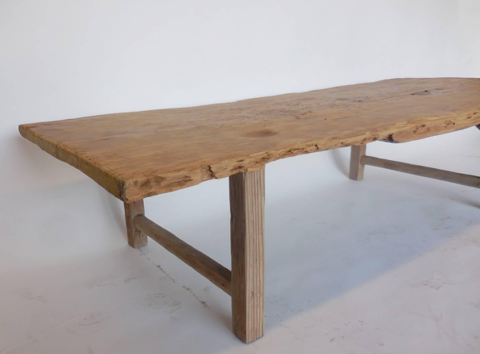 19th Century Rustic Sun Bleached Coffee Table