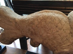 Late 17th Century Ming Dynasty Carved Marble Karp on Lacquered Stand