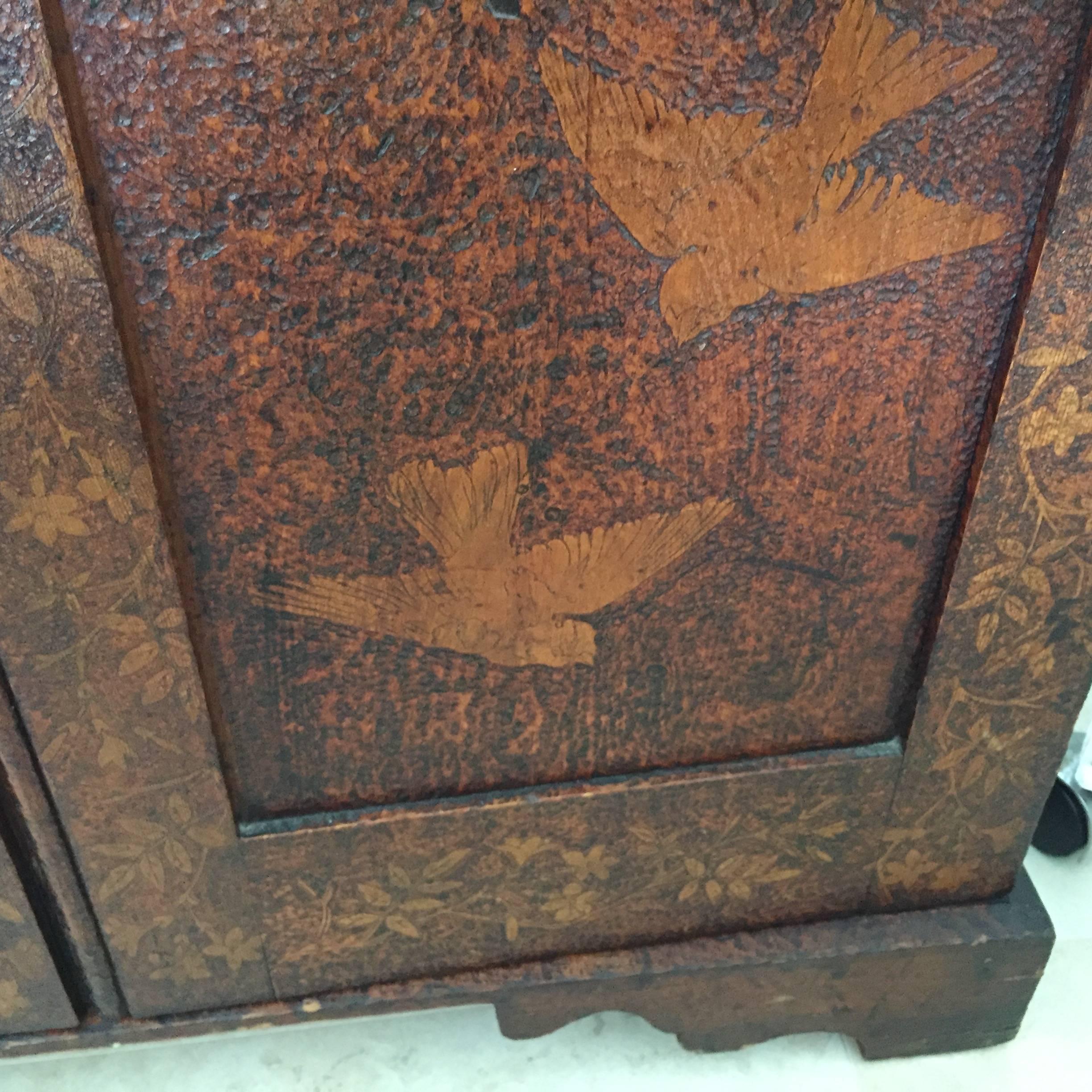19th Century Arts & Crafts Poker Cabinet For Sale 4