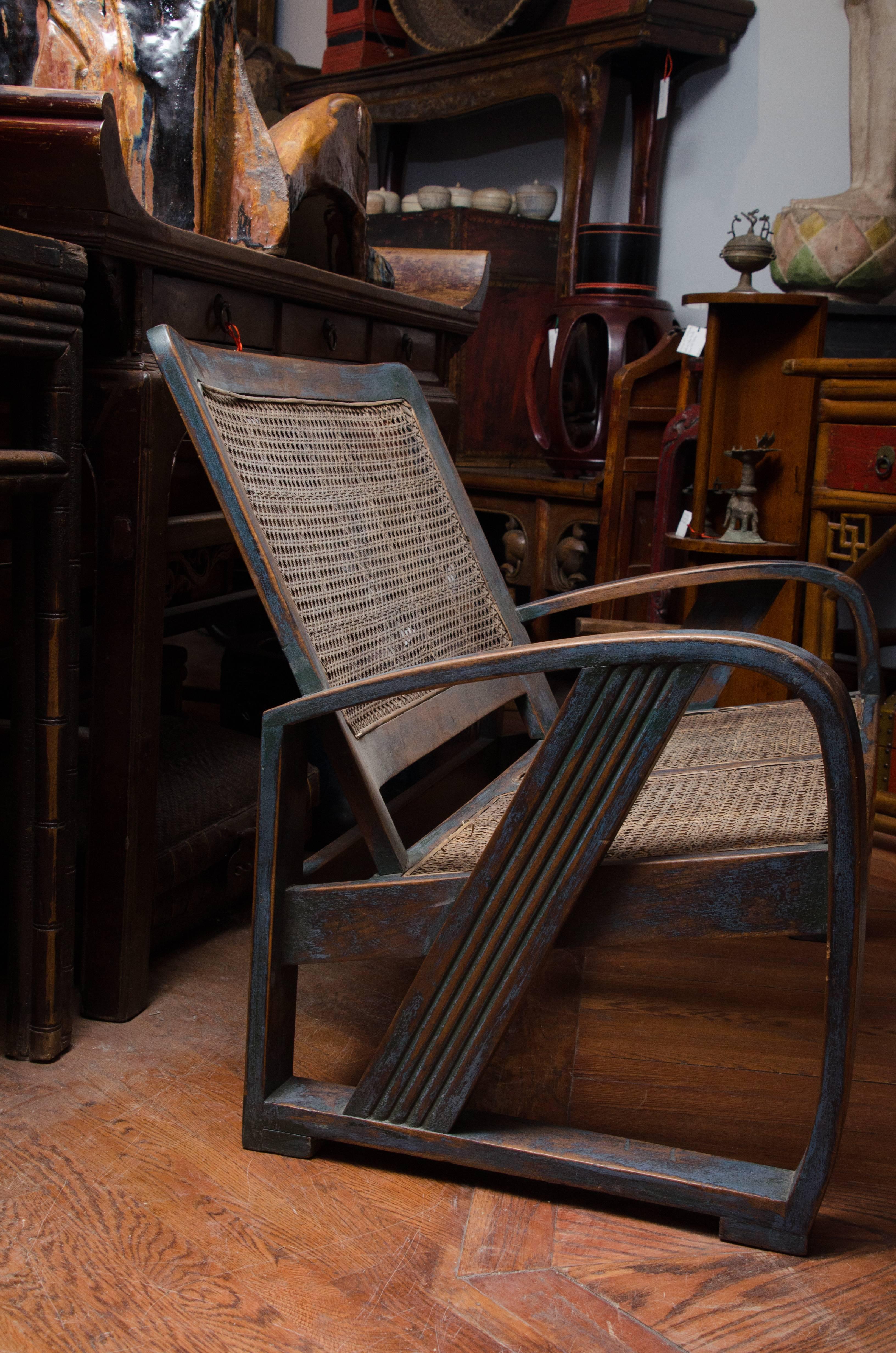 Late 19th Century Indonesian Dutch Colonial Lacquered Settee For Sale 2