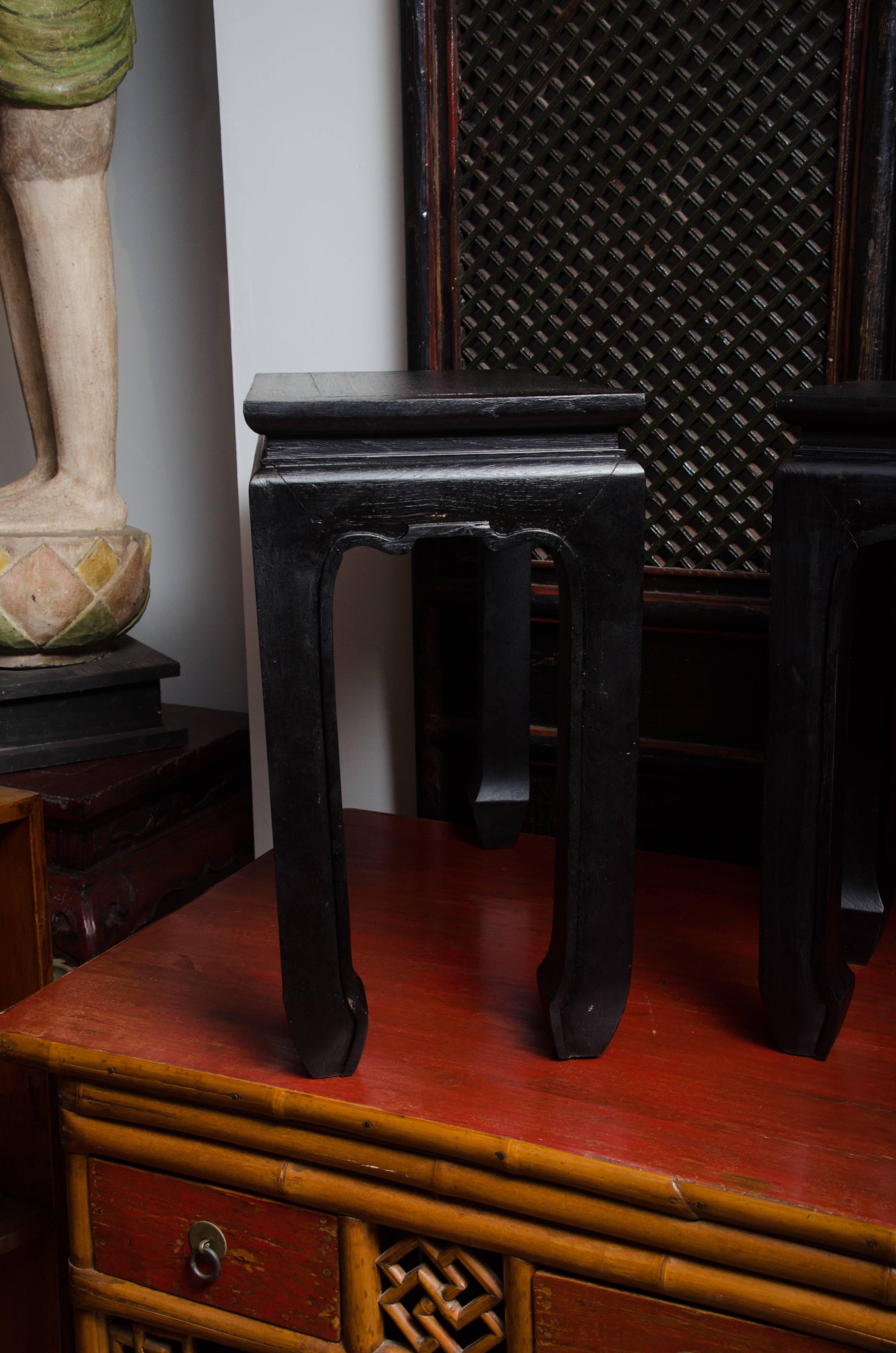Chinese Black Bench For Sale