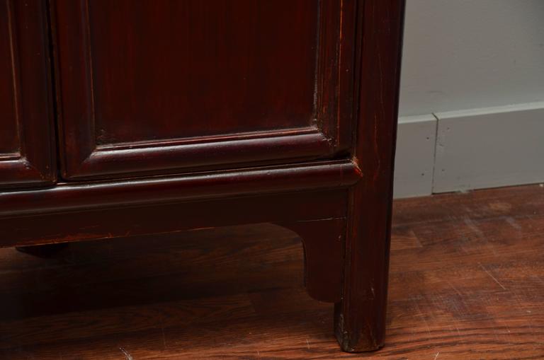 Mid 19thC. Q'ing Dynasty Chinese Elm Corner For Sale at 1stDibs